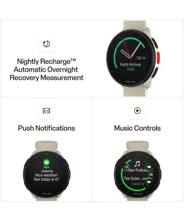 Polar Pacer GPS Running Watch - High-Speed Processor, Ultra-Light Design, Bright Display - Black S-L - Buy Online on GoSupps.com