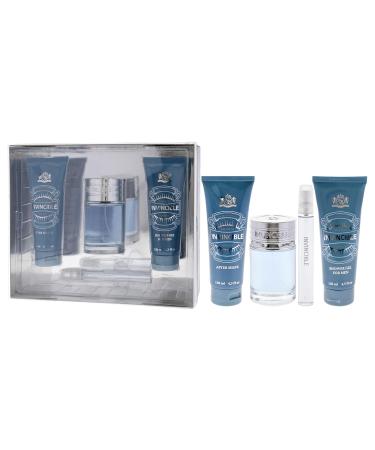 New Brand Invincible by New Brand for Men - 4 Pc Gift Set 3.3oz EDT Spray 0.5oz EDT Spray 4.3oz After Shave 4.3oz Shower Gel - Buy Online on GoSupps.com