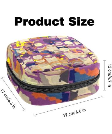 Colorful Tie Dye Menstrual Bag | Zippered Pouch for Ladies Napkins & Tampons - Ideal Collection Bag for Women & Girls - Buy Online on GoSupps.com