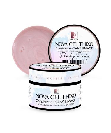 OCIBEL Thixo Building Gel WITHOUT LIMAGE 50g - TPO & HEMA Free - Peachy Pearly