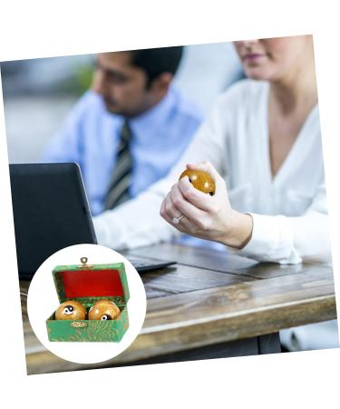 Beaupretty 2-Pack Chinese Massage Balls - Stress Relief Tools for Hand Exercises | Metal Massage Globes - Buy Online on GoSupps.com