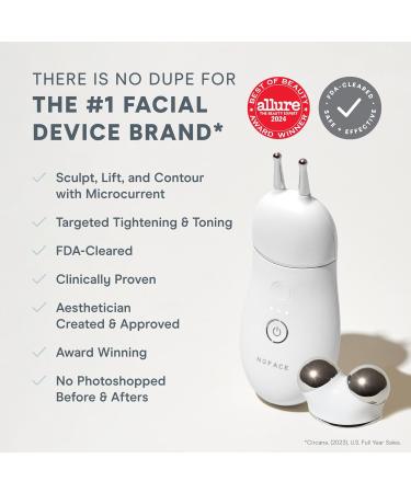 NuFACE TRINITY+ Microcurrent Facial Toning Device with Lip & Eye Attachment for Contouring Brows, Eyes, and Mouth - Buy Online on GoSupps.com