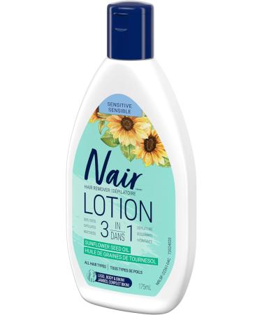 Nair 3-In-1 Hair Removal Lotion for Sensitive Skin with Sunflower Seed Oil 175-ml - Buy Online on GoSupps.com