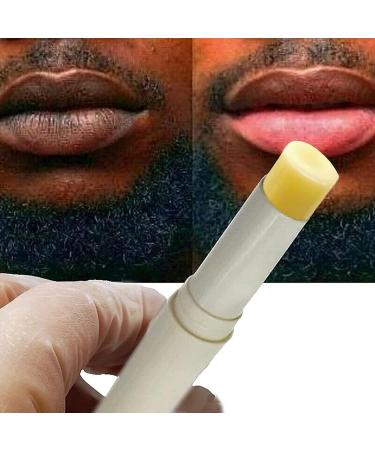 2PCS Natural Plant Lip Balm for Dark Lips Exfoliating Lip Scrub Moisturizing Lip Hyaluronic Acid Exfoliating Dead Skin Lip Balm for Smokers Restore Natural Lip Complexion