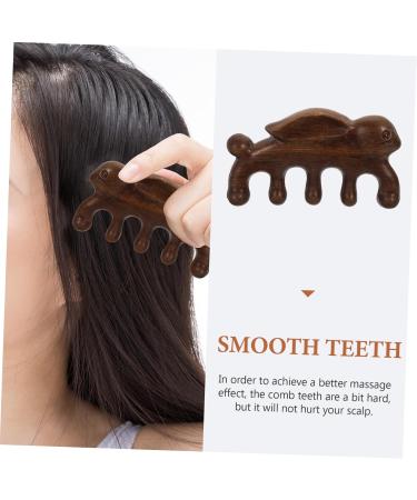 Buy Healvian Massage Comb - Sustainable Green Sandalwood with LED Light for Improved Circulation & Scalp Health - Buy Online on GoSupps.com