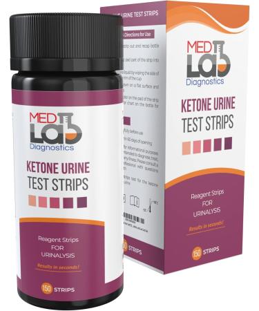 Ketone Strips for Keto Testing (150 ct) - Accurate Ketosis Urine Test Strips for Keto Paleo Atkins & Low Carb Diets | International Shipping Available - Buy Online on GoSupps.com