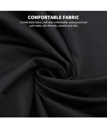 Holibanna Professional Salon Smock | Stylist Jacket & Hair Coloring Wrap | Black Kimono for Cosmetology Dog Grooming & Barber Work | Spa Client Uniform - Buy Online on GoSupps.com