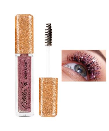 Colored Mascara | 0.21 Oz Quick Dry Long Lasting Waterproof Shimmer Sparkly Diamond Twinkle Mascara - Thick Dazzling Eyelash Makeup for Women Ladies Girls Coatuiyo