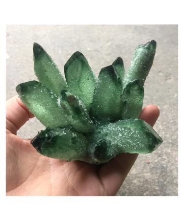 Natural Crystal Rough 1 pcs Beautiful Green Ghost Phantom Quartz Crystal Cluster Rock Stones Crystals Reiki Specimen Minerals Reiki Decoration 400-500g