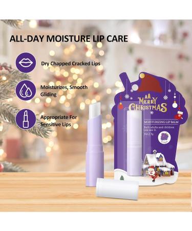 Christmas Moisturizing Lip Balm Moisturizes Dry Chapped Lips Lip Butter For Lock In Moisture Hydrated Lips Essential Lip Care 12hr Long Lasting Moisture Stocking Stuffers For Women - Grape - Buy Online on GoSupps.com