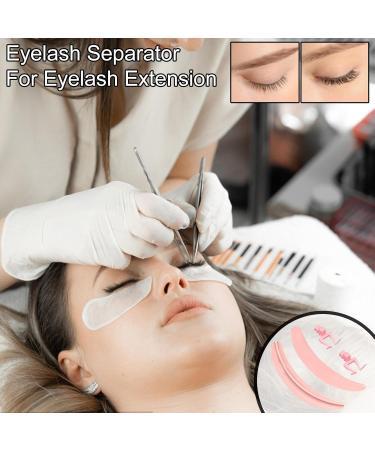 Dyeulget Silicone Eyelash Separator Tool | Makeup Extension Tool Eye Lash Separator Reusable | Lash Extension Enhancer Pads for Eyelash Grafting for Working Traveling Pink - Buy Online on GoSupps.com