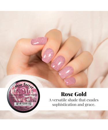 Mia Secret Rosegold Colored Acrylic Nail Art Powder Collection - 6PC | International Shipping Available - Buy Online on GoSupps.com