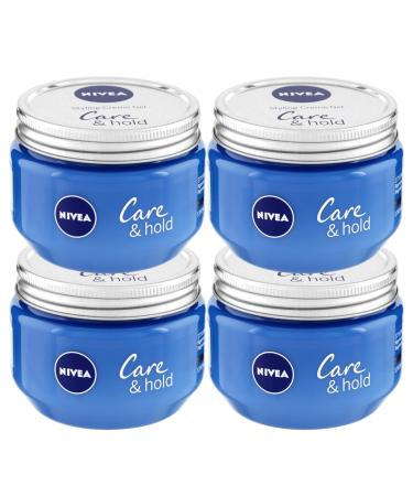 NIVEA Care & Hold Cr me Styling Gel for hair with long hold antifrizz cream with vitamin B3 for short and medium hair 4 cans of 150 ml