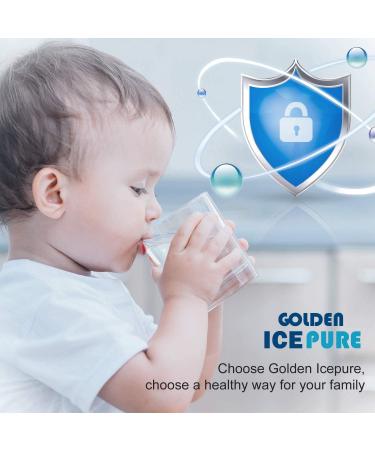Water Filter Refrigerator Replacement for Samsung DA29-105J & LG Inline - 3 Pack Golden Icepure RWF0300A - Buy Online on GoSupps.com