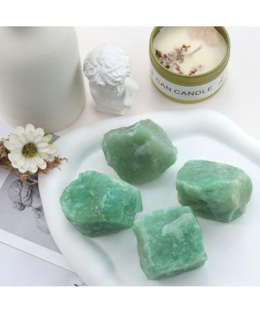 Xiannvxi 2 Green Aventurine Raw Crystal Set - 100% Natural Premium Gemstones - 4 Pcs Healing Stones for Wellness - Buy Online on GoSupps.com