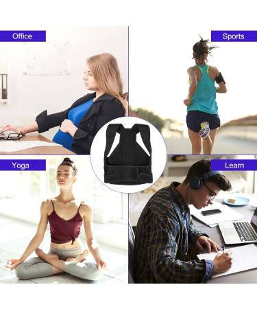 Adjustable Back Posture Corrector Belt Straps for Men & Women | Neoprene Support for Better Posture | 48.5x35cm - Buy Online on GoSupps.com