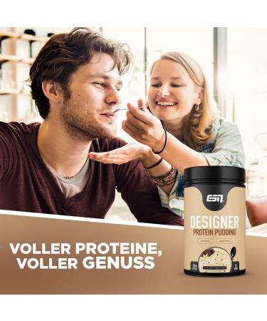 BuyESN Designer Protein Pudding - Black & White Vanilla (360g) | 23g Protein | International Shipping | High-Quality German Protein Powder - Buy Online on GoSupps.com