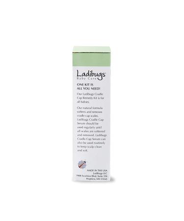 Ladibugs Cradle Cap Remedy Kit 3oz | Serum & Comb | Removes Scales, Soothes Scalp - Buy Online on GoSupps.com
