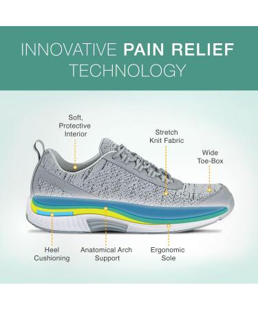 Orthofeet Diabetic Shoes for Men - Ultimate Comfort & Protection | Therapeutic Walking Shoes with Arch Support, Arch Booster, Cushioning Ergonomic Sole & Extended Widths - Lava 11 Grey - Buy Online on GoSupps.com