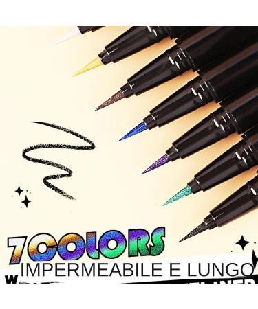  Fravsiu eyeliner kit glitter eyeliner eyeliner pencil glitter eyeliner makeup kit eyeliner for special events waterproof glitter eyeliner versatile shades for eyeliner - Buy Online on GoSupps.com