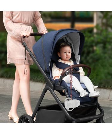Silicone Toy Safety Straps - Stretchable & Adjustable Pacifier Clip Sippy Cup Leash - BPA Free - 2 Pack (Ether) - Buy Online on GoSupps.com