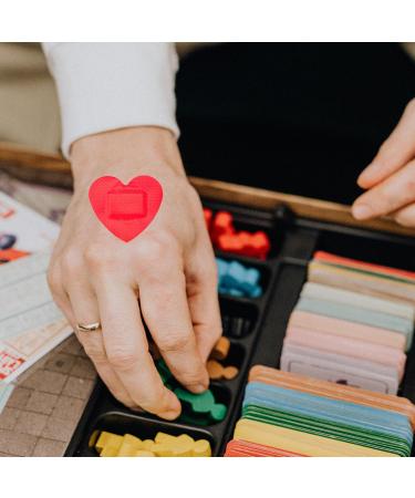 Toddmomy 50pcs Heart Shaped Wound Bandages | Adhesive First Aid Patches for Household Use - Buy Online on GoSupps.com