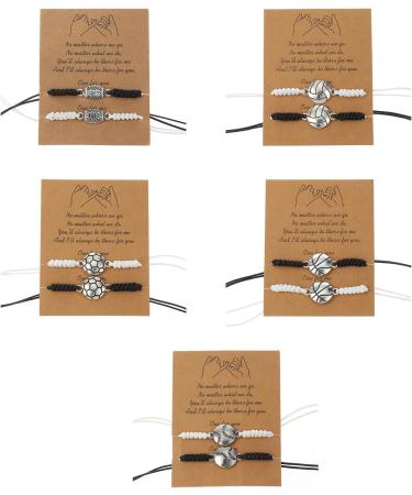 Oralgo's Handmade Adjustable Sports Theme Bracelet - Soccer Basketball & Baseball Jewelry for Supporters - Buy Online on GoSupps.com