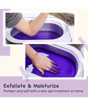 Large 4000ml Paraffin Wax Machine for Arthritis Relief - Hypoallergenic Paraffin Bath for Soft Skin - Dark Purple Design - Buy Online on GoSupps.com