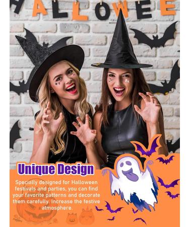 Ebanku 12 Color Halloween Nail Seedlets - 3D Glitter Sequin Nail Art & Holographic Decorations for Manicure Face & Body - Buy Online on GoSupps.com