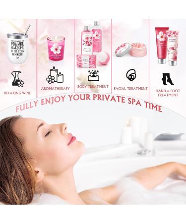 Bath and Body Works Gift Set for Women - Mother's Day Spa Package with Cherry Blossoms Self Care - Relaxing Gifts for Her - Buy Online on GoSupps.com