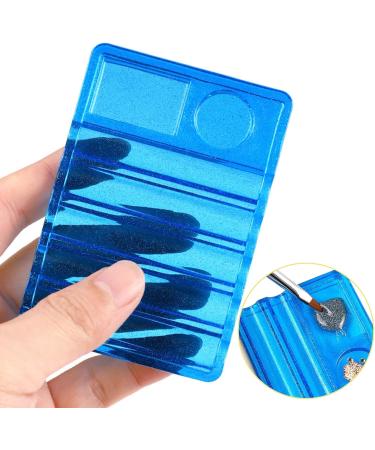 Worparsen Nail Art Palette Nail Brush Pen Holder Easy to Use for Lady Blue - Buy Online on GoSupps.com