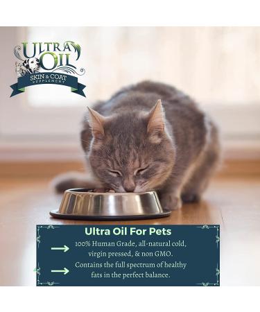 Ultra Oil Skin and Coat Supplement for Dogs & Cats | Hemp Seed, Flaxseed, Grape Seed & Fish Oil | Relief from Dry Itchy Skin, Dandruff, Allergies | 32oz - Buy Online on GoSupps.com