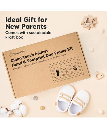 Inkless Baby Hand and Footprint Kit Frame - Personalized Newborn Picture Frame - Mess-Free Baby Keepsake - Baby Shower Gift (Alpine White) - Buy Online on GoSupps.com