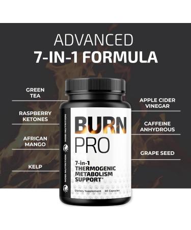 Nobi Nutrition Burn Pro 7-in-1 Thermogenic Metabolism Booster - 60 Capsules - Buy Online on GoSupps.com