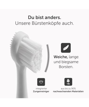 Wondersmile Replacement Brushes - Soft All White Brush Heads for Sound Toothbrush (4 Pack) - Buy Online on GoSupps.com