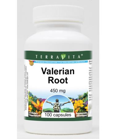 Valerian Root - 450 mg (100 Capsules ZIN: 511260) - 3 Pack