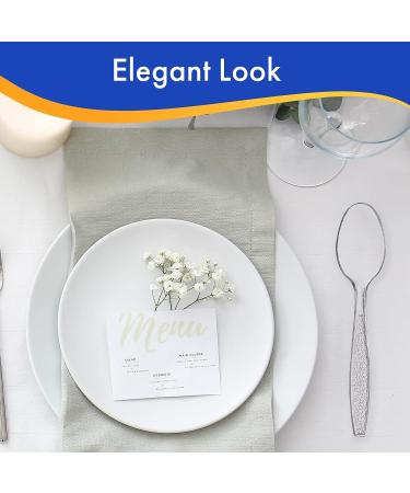 360 Count Clear Plastic Spoons | Extra Strong & Resistant | Disposable Utensils - Buy Online on GoSupps.com