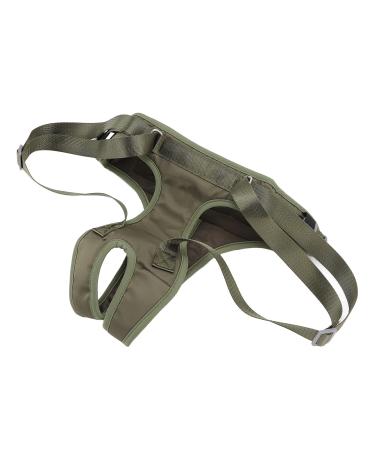 Dog Lift Harness Adjustable Dog Hind Leg Support Sling Hook and Loop Design Dog Lift Support Harness for Disabled Injured Old Dog Military Green(XL)