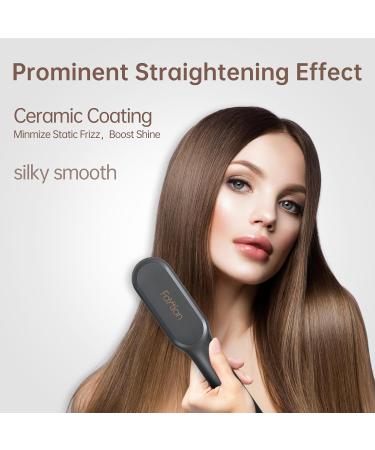 Hair Straightener Brush for Dry/Wet Hair - Fast Styling Reduces Heat Damage Dual Voltage Portable & Travel-Friendly - Buy Online on GoSupps.com