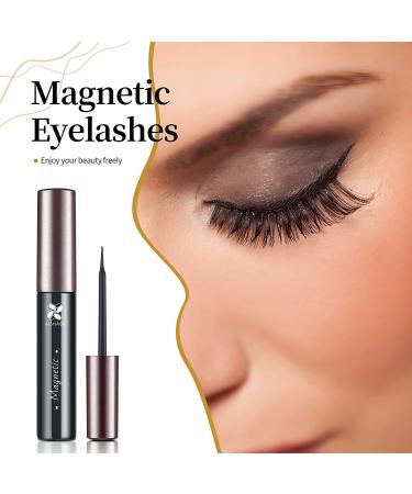 Aishaba Magnetic Eyeliner and Magnetic Eyelashes Kit - 5 Pairs 5D Natural Look False Eyelashes - Buy Online on GoSupps.com