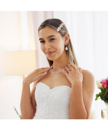 VOCOSTE Women's Flower Hair Clips Flower Hairpin Hair Accessory Champagne - Buy Online on GoSupps.com