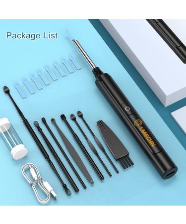 Ear Wax Removal Kit with 1920P HD Camera - Ear Cleaner for iPhone, iPad, Android Phones - 8 Pcs Ear Set - Black - Buy Online on GoSupps.com