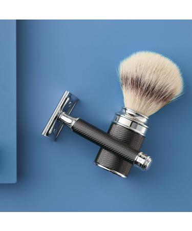 M HLE Traditional Safety Razor - Black Precious Resin & Chrome | Closed Comb Shaving Razor for a Luxurious Grooming Experience - Buy Online on GoSupps.com