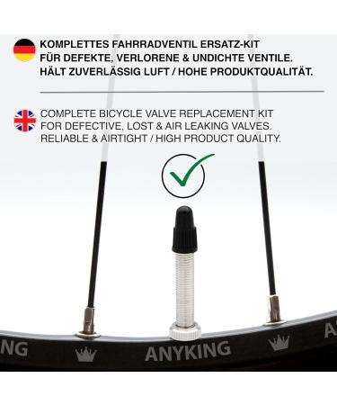 Presta Valve Replacement Set: Insert Key Cap & Adapter for Tubeless MTB - SCLAVERANDEN International Shipping - Buy Online on GoSupps.com