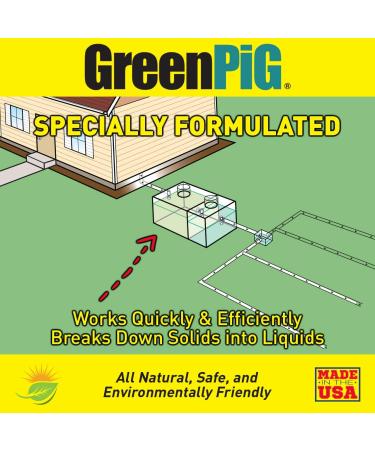 Green Pig Septic Tank Treatment - Emergency Formula for Clogged Tanks & Leach Lines - 1 Gallon - Buy Online on GoSupps.com