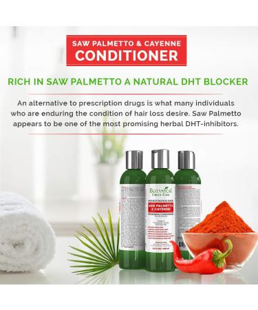 Saw Palmetto & Cayenne Hair Growth Conditioner - Alopecia Prevention, DHT Blocker, Doctor Developed - Buy Online on GoSupps.com