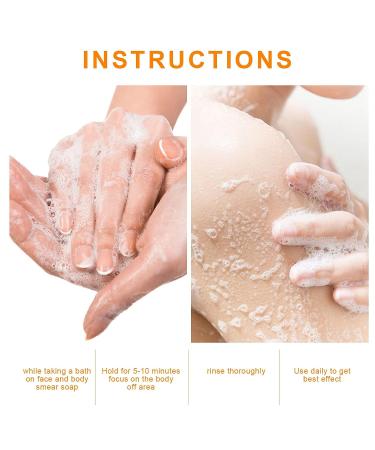 Organic Ginger Lymphatic Detox Soap for Swelling & Pain Relief - 3pcs Ginger Soap Set with Bath Brush | Suitable for All Skin Types - Buy Online on GoSupps.com