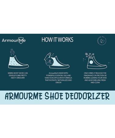 ArmourMe Shoe Spray - Green Tea Scent | Shoe Deodorizer & Smell Eliminator for Men & Women | Extra Strength Odor Eliminator for Shoes, Sandals, and Socks - Buy Online on GoSupps.com