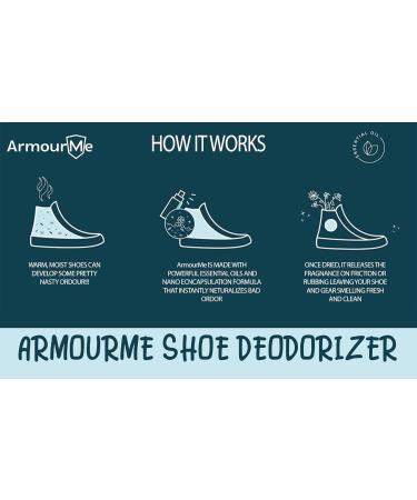 ArmourMe Shoe Spray | Shoe Deodorizer | Shoe Spray Smell Eliminator for Shoes and Sandal | Men & Women Extra Strength Shoe Odor Eliminator | Socks Deodorize (Bubble Gum) - Buy Online on GoSupps.com