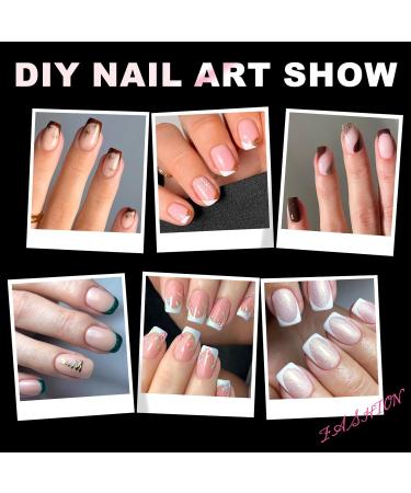 Buy 600Pcs Extra Short Square Nail Tips | Half Cover Clear Acrylic Nails | 12 Sizes for DIY Nail Salon - Buy Online on GoSupps.com